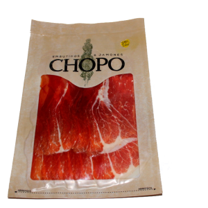 Sobre loncheado de Jamón Ibérico
