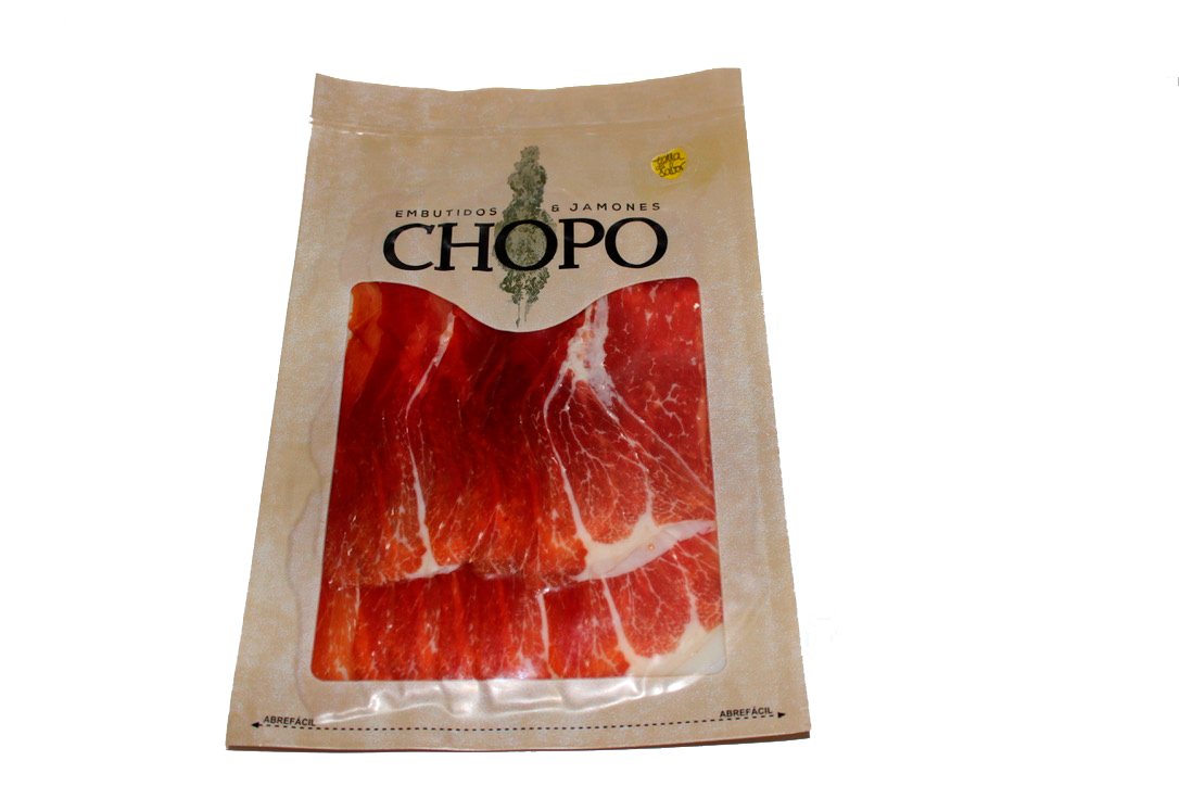 Sobre loncheado de Jamón Ibérico